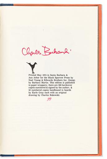 Bukowski, Charles (1920-1994) Two Signed & Limited First Editions.